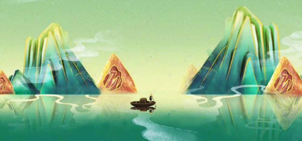 水墨山水風(fēng)端午節(jié)活動海報(bào)